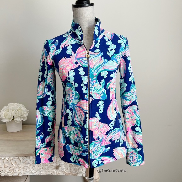 Lilly Pulitzer Going Coastal Reagan Full Zip Jacket XS - Picture 3 of 13